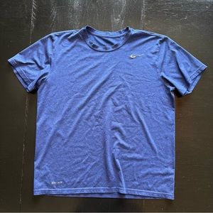 Nike Large Dri-Fit Blue Athletic Tee T-Shirt Pullover Gym Shirt